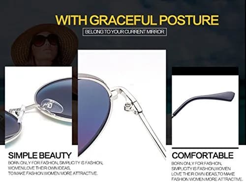 GEELOOK Round Sunglasses for Women Men Classic Oversized Mercury Lens | Polarized & Impact-Resistant thumbnail 7