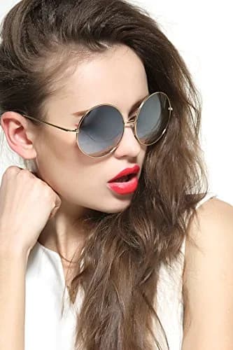 GEELOOK Round Sunglasses for Women Men Classic Oversized Mercury Lens | Polarized & Impact-Resistant thumbnail 2
