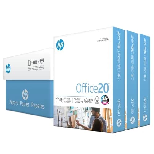 HP Papers Office 20 lb Letter Paper 2.27 kg (5 lb) | 1500 Sheets | 92 Bright | FSC Certified thumbnail 1