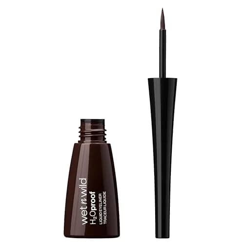 wet n wild H2O Proof Liquid Eyeliner Dark Brown | Waterproof & Smudge-Proof, Precise Brush Applicator thumbnail 3