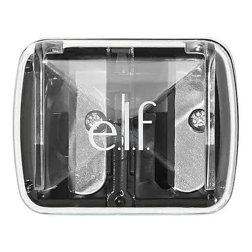 e.l.f. Dual-Pencil Sharpener with Shaving Catcher & Cleaning Pick | Compact Black thumbnail 1