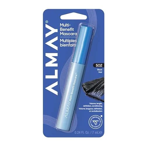 Almay Multi-Benefit Mascara, 502 Black | Lengthening, Volumizing & Conditioning Mascara with Keratin (70-120 chars) thumbnail 1