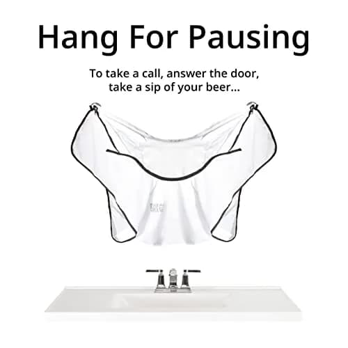 BEARD KING Beard Bib Apron - As Seen on Shark Tank – Gifts for Him, Stocking Stuffers for Men, Mens Gift, White | Adjustable, Reusable thumbnail 6