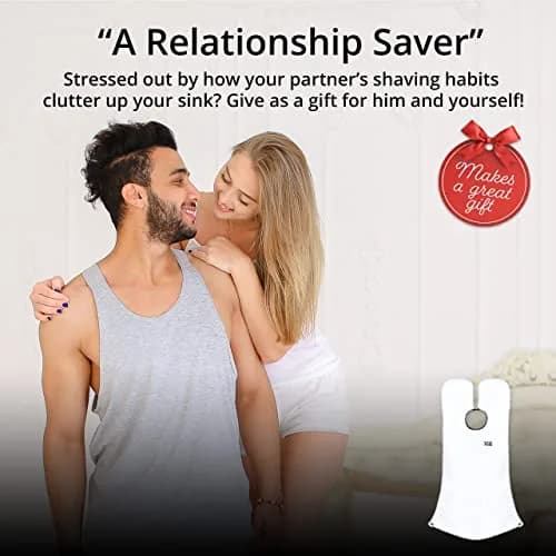 BEARD KING Beard Bib Apron - As Seen on Shark Tank – Gifts for Him, Stocking Stuffers for Men, Mens Gift, White | Adjustable, Reusable thumbnail 9