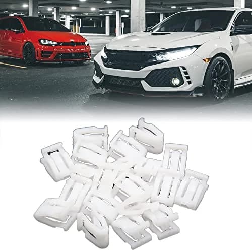 uxcell Plastic Fasteners Auto Car Trim Instrument Panel Dashboard 20PCS White | Suitable for Car Use thumbnail 2