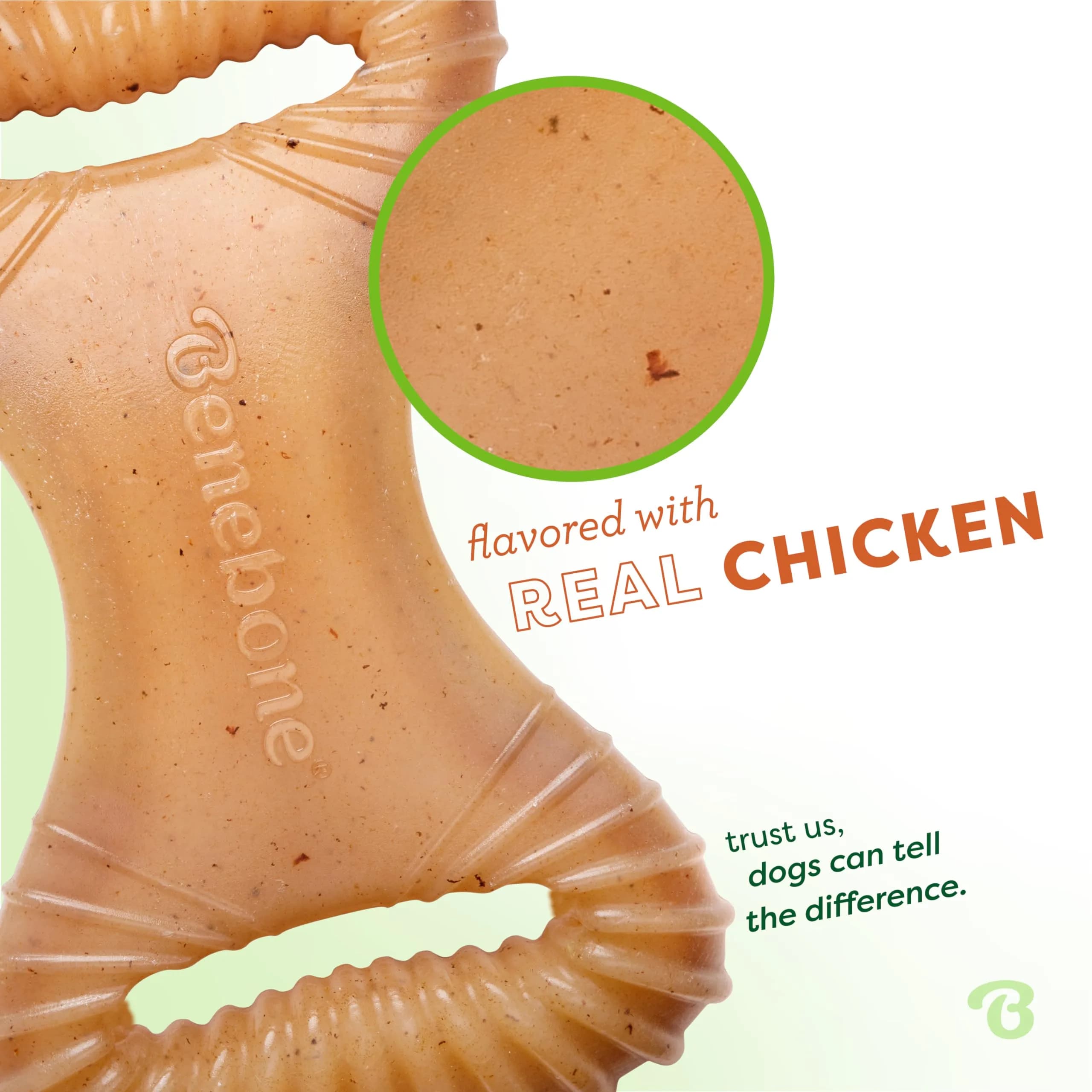 Benebone Real Chicken Dental Chew Toy for Small Aggressive Chewers, Made in USA - view 2