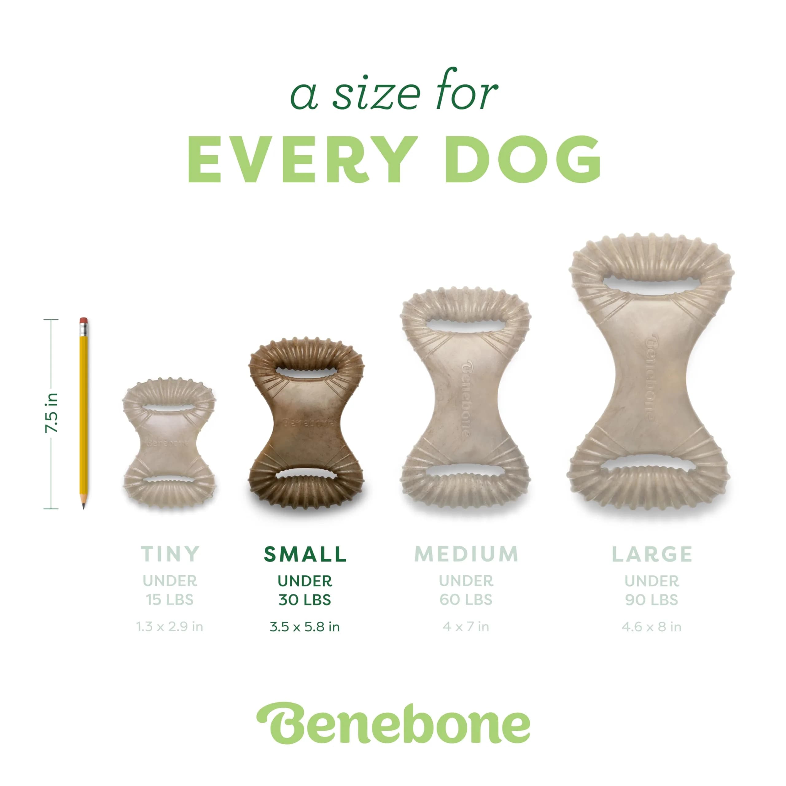 Benebone Real Chicken Dental Chew Toy for Small Aggressive Chewers, Made in USA - view 4