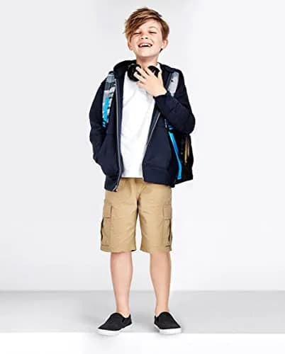 The Children's Place Boys Cargo Shorts Flax Single 4S | Slim Fit, Durable Cotton, Pull-On Style thumbnail 2