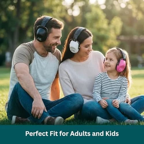 Pro For Sho 34dB NRR Noise Reduction Ear Muffs | Foldable, Compact Hearing Protection for Shooting, Yard Work, Sensory Needs thumbnail 5