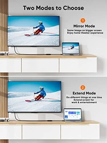 CableCreation HDMI to DVI Cable 15cm (0.5 ft) | Bi-Directional 1080P Converter thumbnail 4