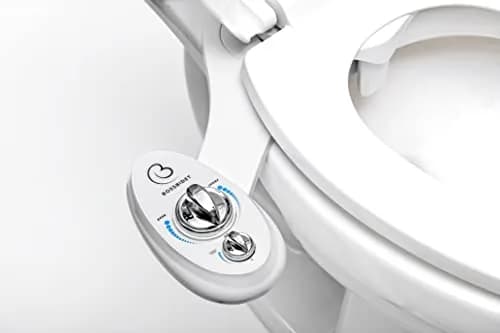 Boss Bidet Luxury White Blue Bidet Attachment for Toilet Seat | Dual Nozzles, Self-Cleaning, Non-Electric Water Sprayer thumbnail 2