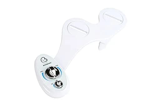 Boss Bidet Luxury White Blue Bidet Attachment for Toilet Seat | Dual Nozzles, Self-Cleaning, Non-Electric Water Sprayer thumbnail 3