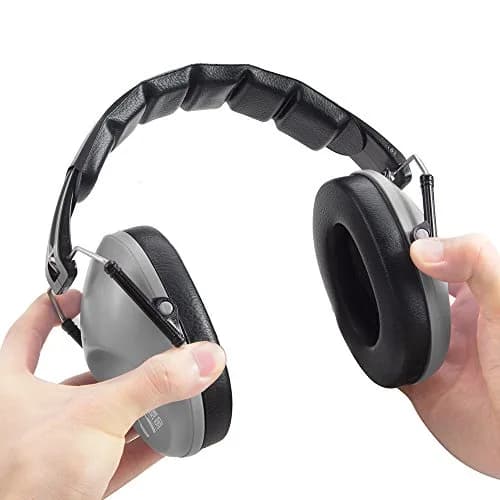 Pro For Sho 34dB NRR Noise Reduction Earmuffs | Industrial Grey Standard thumbnail 8
