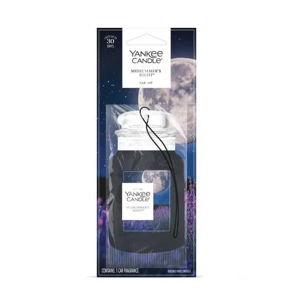 Yankee Candle Classic Paper Car Jar Air Freshener, Midsummer's Night Scent, Pack of 6 | Masculine Musk & Mahogany Cologne Fragrance thumbnail 2