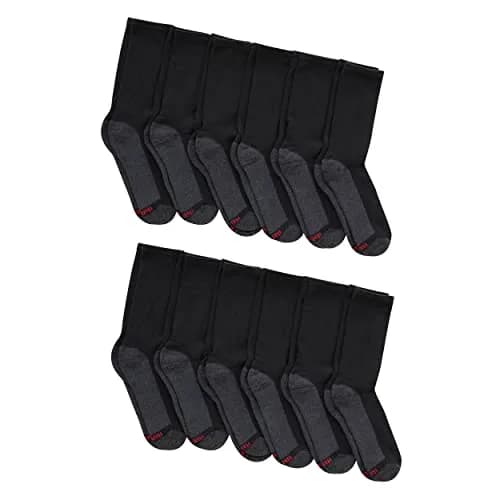 Hanes Max Cushion Crew Socks, 6-pack | Reinforced Toe & Moisture-Wicking Comfort thumbnail 2