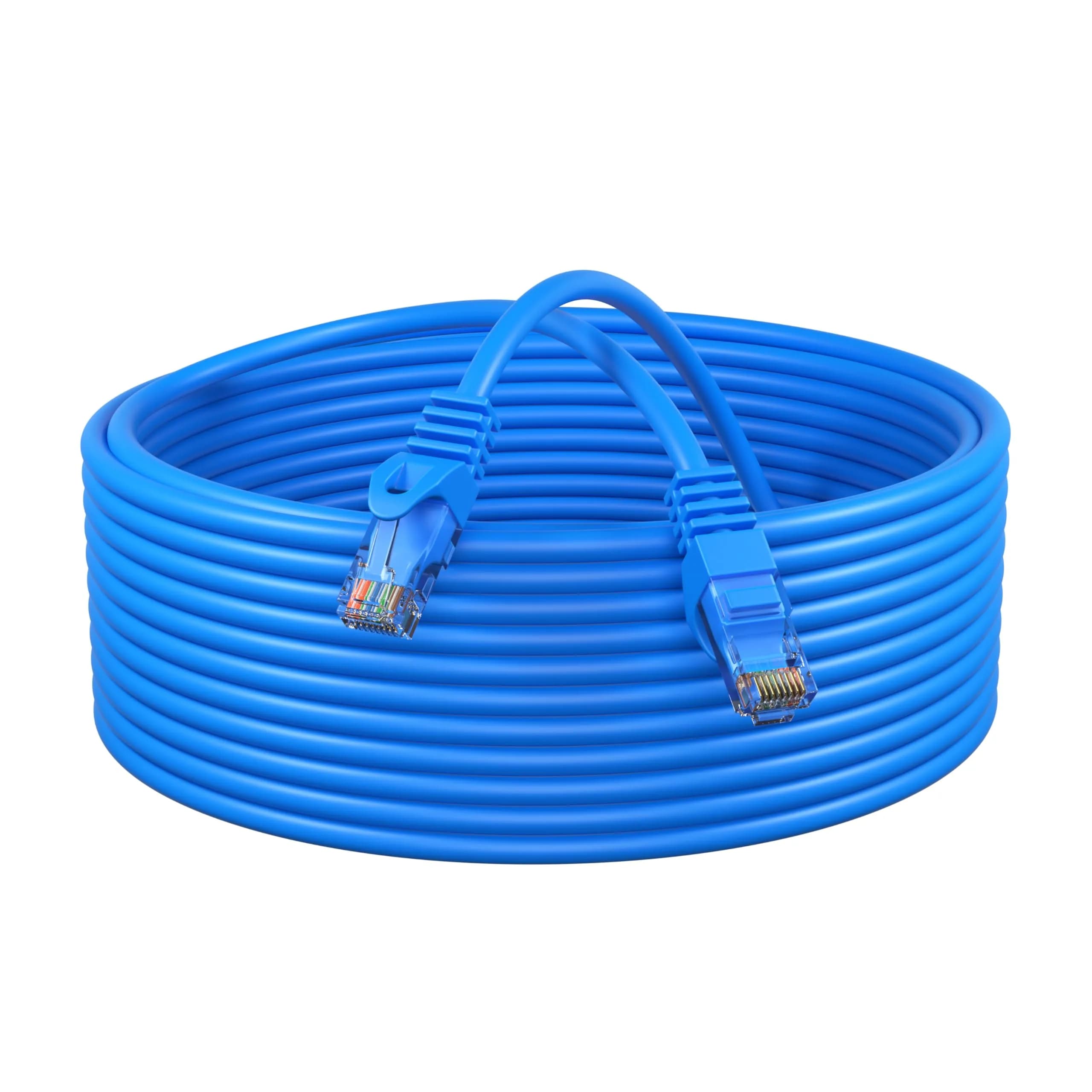 Cables Direct Online Cat6 Network Ethernet Patch Cable 100ft | 550Mhz Speed, Backward Compatible with Cat5, Blue — 100ft / Single Cable