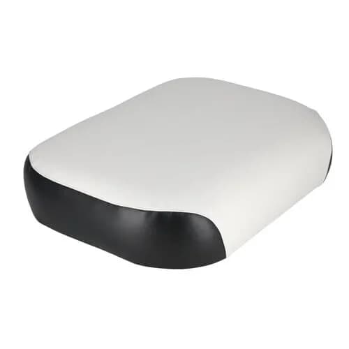 All States Ag Parts Parts A.S.A.P. Seat Cushion Vinyl White/Black for International Tractor 4in | Heavy-duty Vinyl & Foam thumbnail 5