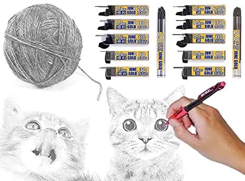 June Gold HB Graphite 1.3 mm Lead Refills, 120 Pieces - Smooth, Break-Resistant Writing thumbnail 3