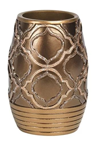 Popular Bath Spindle Collection Tumbler in Gold | Modern Bathroom Accessory (70-120 chars) thumbnail 1