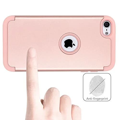 ULAK Compatible with iPod Touch 7/6/5 Case, Rose Gold | Heavy Duty Shockproof Hybrid Cover thumbnail 5