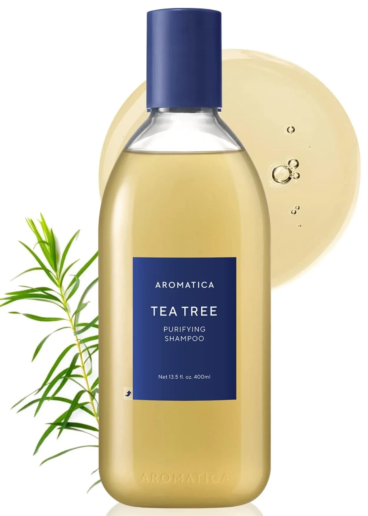 AROMATICA Purifying Tea Tree Shampoo for Oily Scalp & Hair 400ml (13.53 Fl Oz) | Clarifying & Cooling - main product image