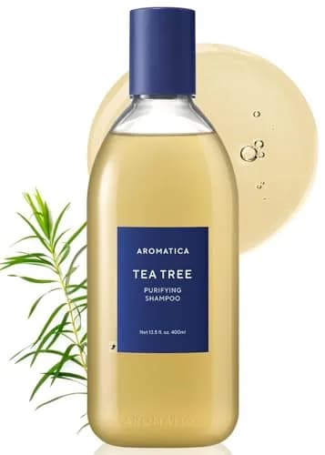 AROMATICA Purifying Tea Tree Shampoo for Oily Scalp & Hair 400ml (13.53 Fl Oz) | Clarifying & Cooling thumbnail 1