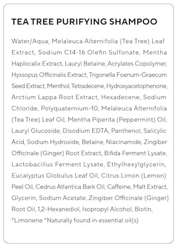 AROMATICA Purifying Tea Tree Shampoo for Oily Scalp & Hair 400ml (13.53 Fl Oz) | Clarifying & Cooling thumbnail 8