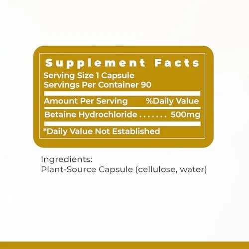 Premier Research Labs Premier HCL - 90 Vegetarian Capsules (2 Pack) | Supports Digestive Wellness & Nutrient Absorption thumbnail 6