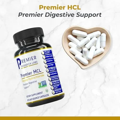 Premier Research Labs Premier HCL - 90 Vegetarian Capsules (2 Pack) | Supports Digestive Wellness & Nutrient Absorption thumbnail 2