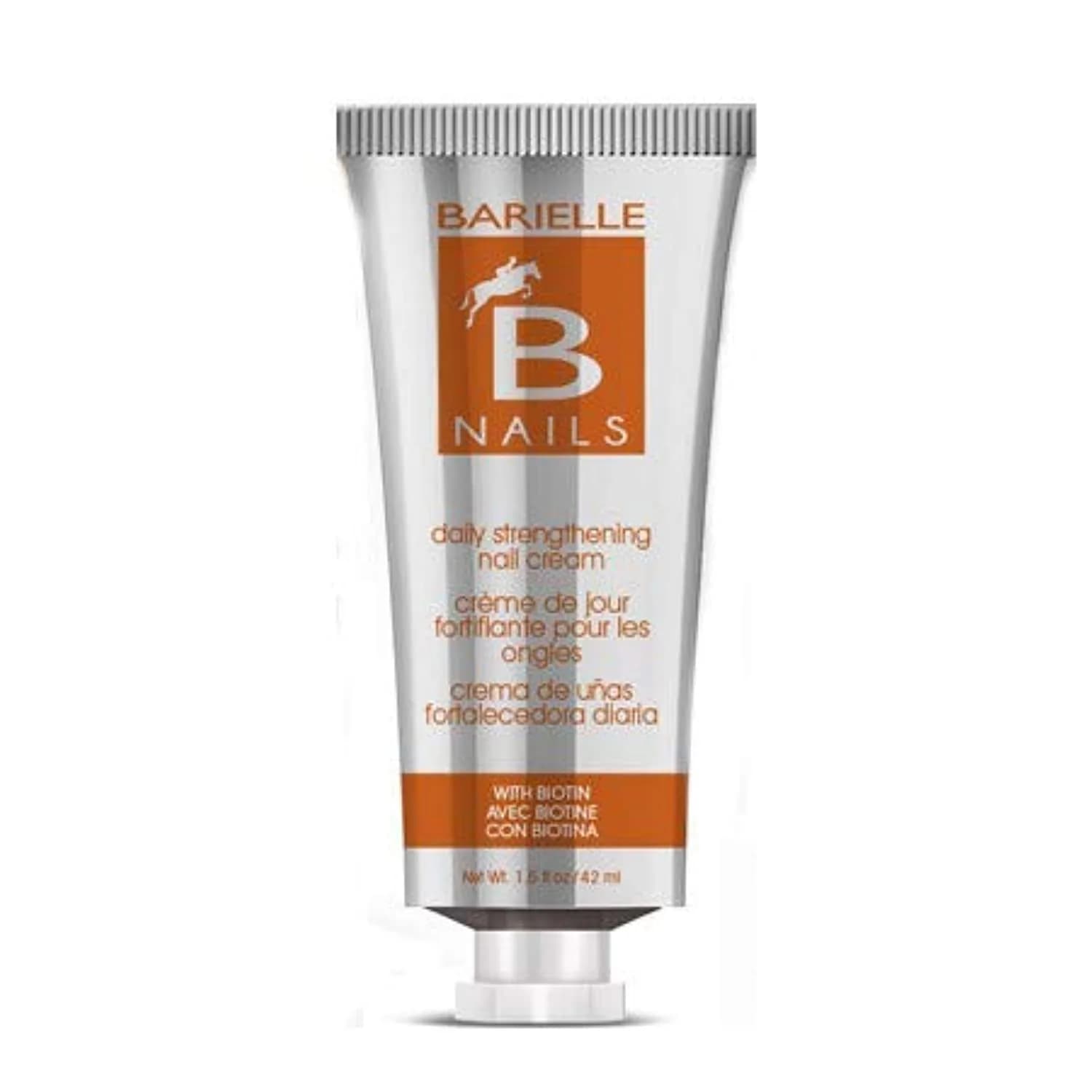 Barielle Daily Strengthening Nail Cream with Biotin 42ml (1.5 Fl Oz) | For Brittle, Splitting, Damaged Nails
