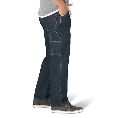 Wrangler Authentics Men's Big & Tall Classic Carpenter Jean, Storm, 44W x 30L | Durable Work & Casual Pants thumbnail 3