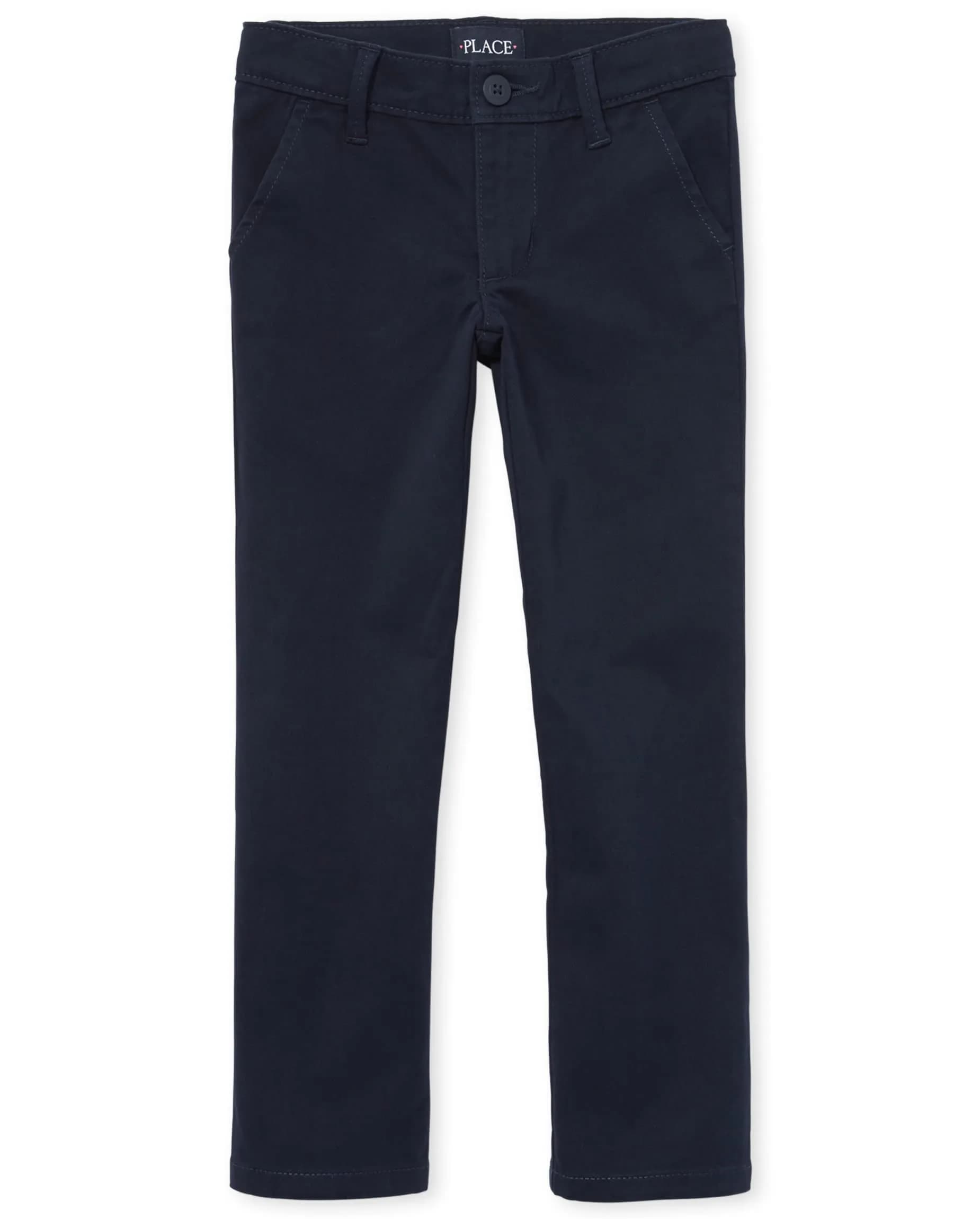 The Children's Place Girls Skinny Chino Pants, Tidal Single, 4S | Slim Fit Cotton Pants for Girls