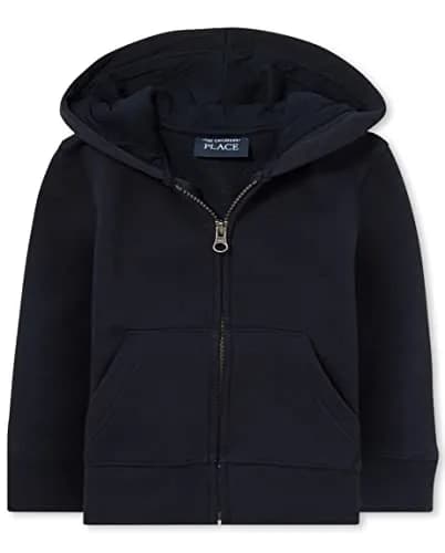 The Children's Place Baby Boys & Toddler Zip Up Hoodie 12-18 Months | School Uniform Style, New Navy thumbnail 1