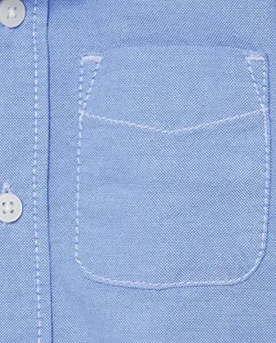 The Children's Place Short Sleeve Oxford Shirt 2T Light Blue | Casual Boys Shirt with Button-Down Collar thumbnail 3