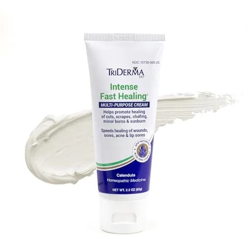 TriDerma Intense Fast Skin Healing Cream 2.2 oz | All-Purpose Skin Repair for Sensitive Skin thumbnail 1