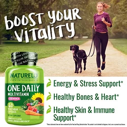 NATURELO One Daily Multivitamin for Women 60 Capsules | Plant-Based, Vegan, Non-GMO, Gluten-Free thumbnail 5