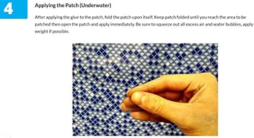 ATIE Heavy-Duty Vinyl Liner Pool Repair Patch Kit | Underwater Work, Water & Air Leak Fix, 1 Pack thumbnail 6