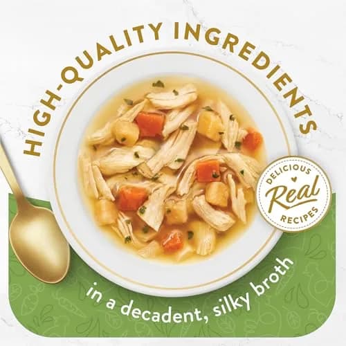 Fancy Feast Broths Classic Chicken & Vegetables Cat Food Topper 1.4 oz (40g) | Real Protein & Grain-Free Broth thumbnail 2