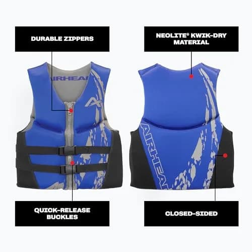 AIRHEAD Swoosh Kwik-Dry Neolite Life Jacket | US Coast Guard Approved Adult & Youth thumbnail 5