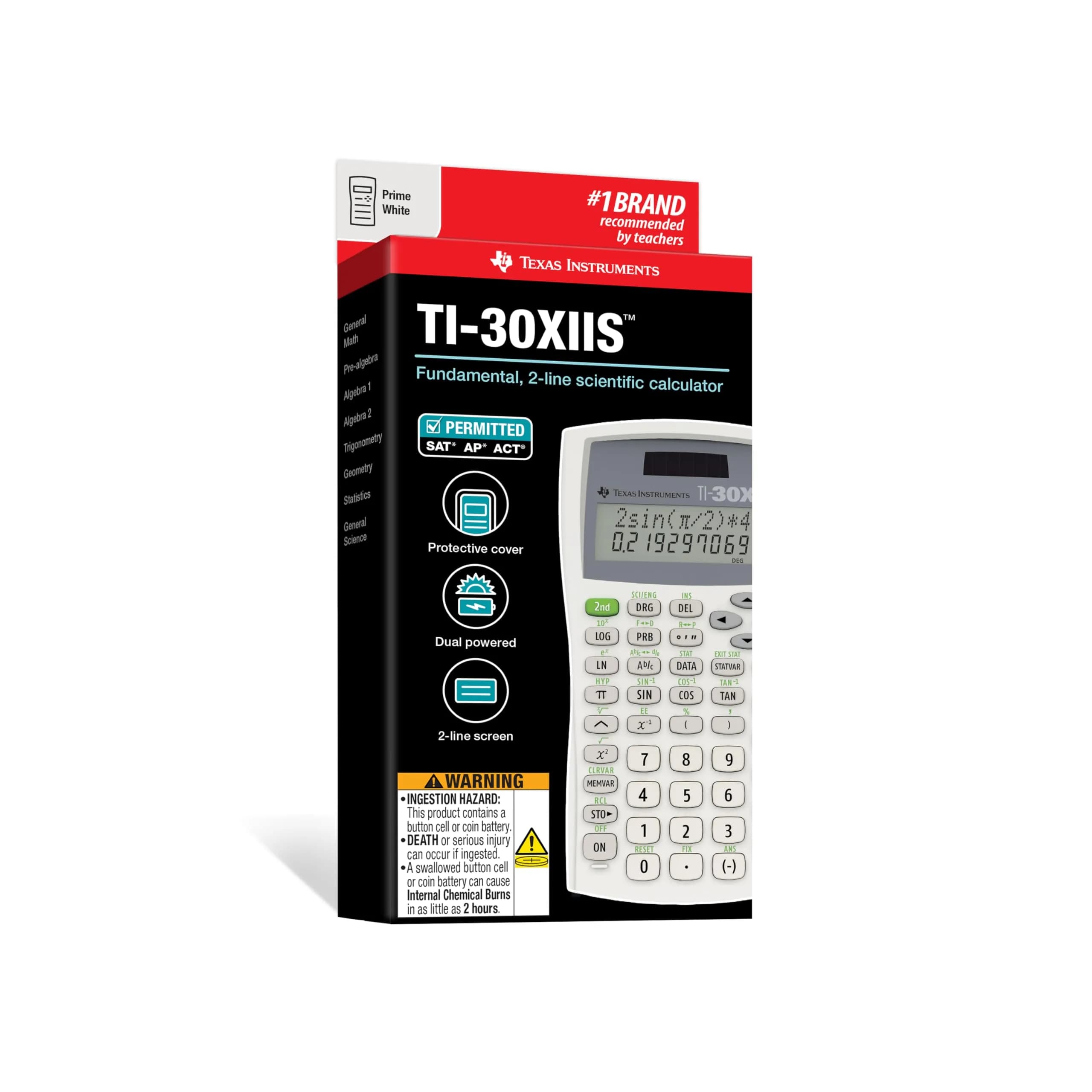 Texas Instruments TI-30XIIS Scientific Calculator White 1 Pack | Essential for High School Math & Science - view 6