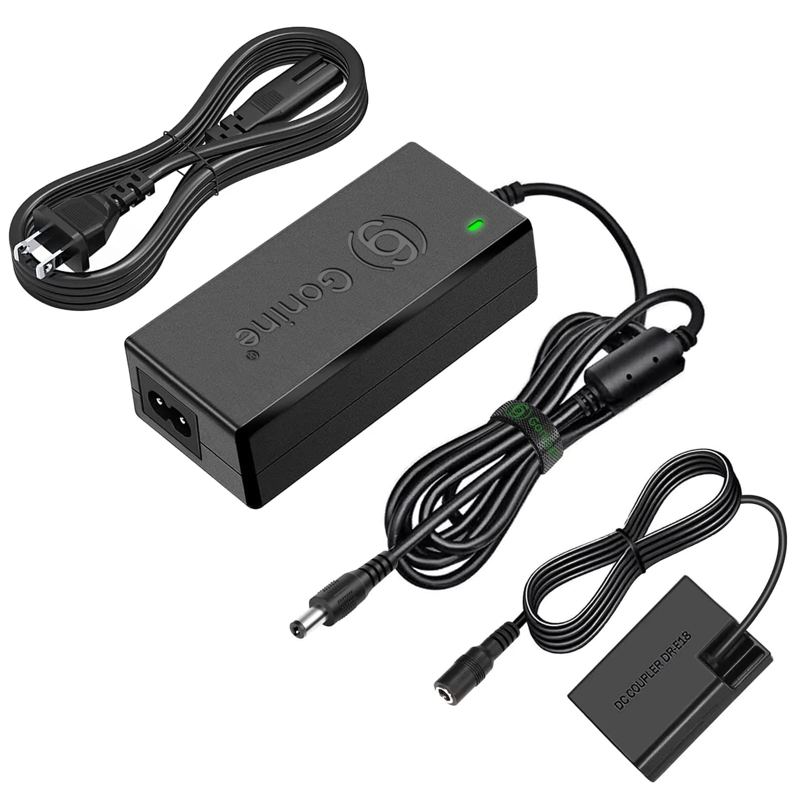 Gonin LP-E17 Dummy Battery & ACK-E18 Power Supply Kit for Canon RP, R50, R8, R10, R100, T7i, T8i, SL3 Cameras | Continuous Power for Studio & Video - main product image