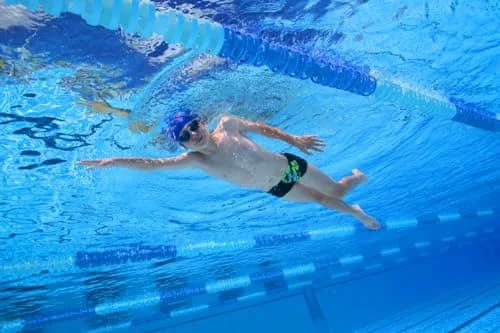 ARENA Tracks Junior Youth Swim Goggles Clear/Blue | FINA Approved Anti-Fog Coated thumbnail 5