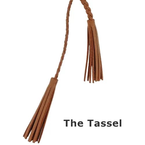 Nanxson Women's Waist Belt Woven Tassels Chain Belt Skinny Belt for Skirt Dress PDW0042 | Classic Slim Leather Belt for Women thumbnail 5