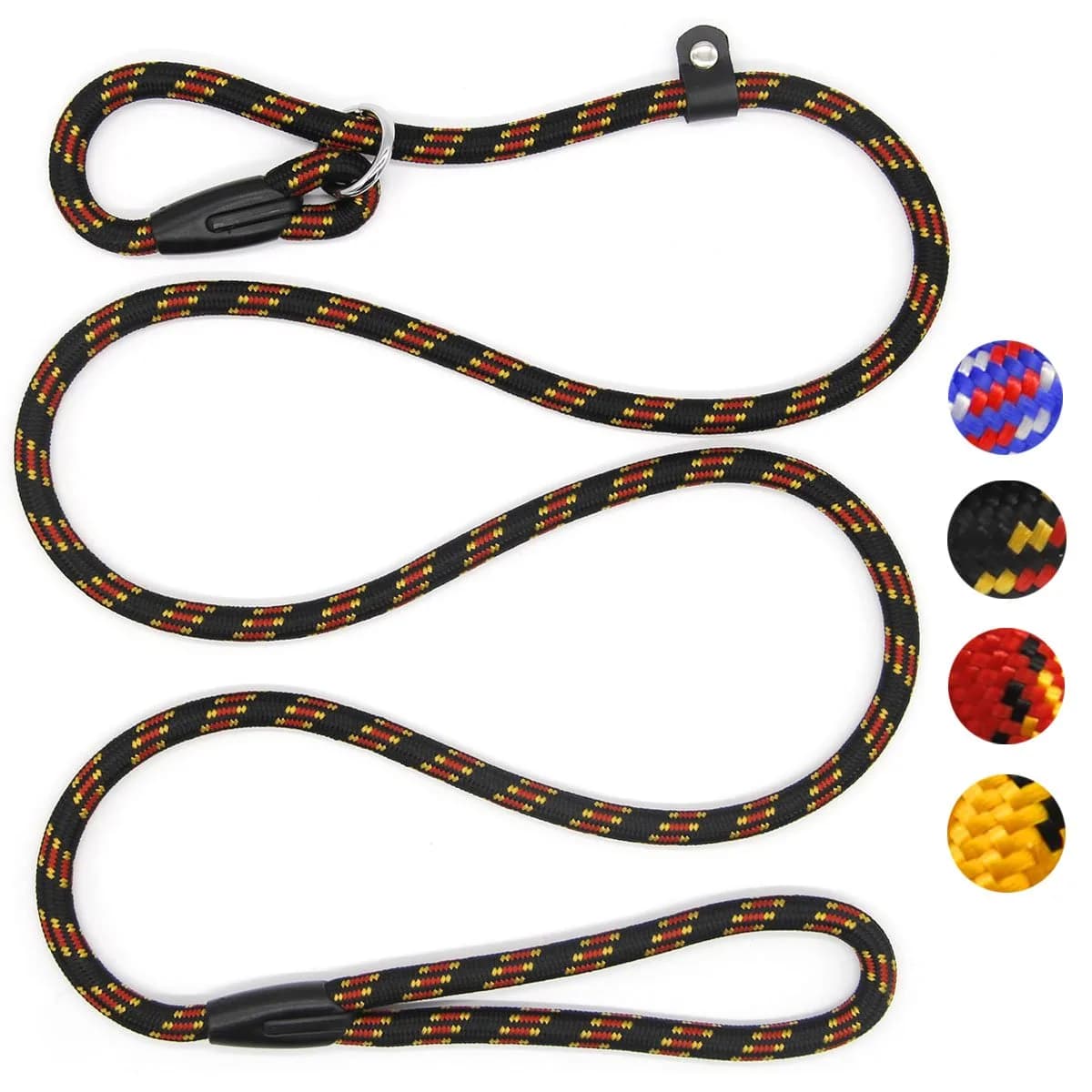Coolrunner Dog Slip Rope Leash 5 FT | Adjustable Nylon Training Lead for 10-80 lb Dogs