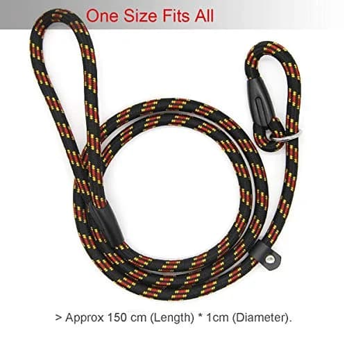 Coolrunner Dog Slip Rope Leash 5 FT | Adjustable Nylon Training Lead for 10-80 lb Dogs thumbnail 5