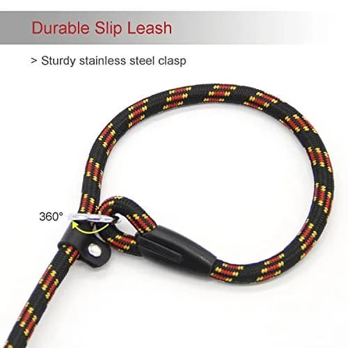 Coolrunner Dog Slip Rope Leash 5 FT | Adjustable Nylon Training Lead for 10-80 lb Dogs thumbnail 6