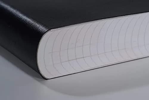 Zequenz Signature Series A5 Large with Black Cover and Ruled Premium Paper | Flexible, Fountain Pen Friendly, Handcrafted thumbnail 6