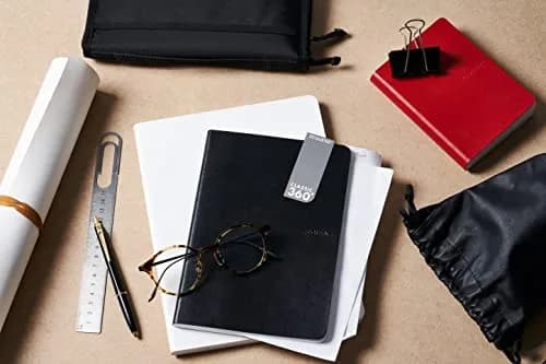 Zequenz Signature Series A5 Large with Black Cover and Ruled Premium Paper | Flexible, Fountain Pen Friendly, Handcrafted thumbnail 7