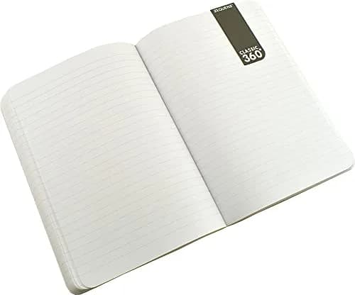 Zequenz Signature Series A5 Large with Black Cover and Ruled Premium Paper | Flexible, Fountain Pen Friendly, Handcrafted thumbnail 2