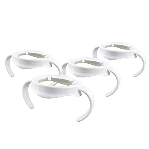 ROMIRUS Baby Bottle Handles for Philips Avent Natural Baby Bottle (Set of 4, White) | Encourages Independent Drinking thumbnail 1